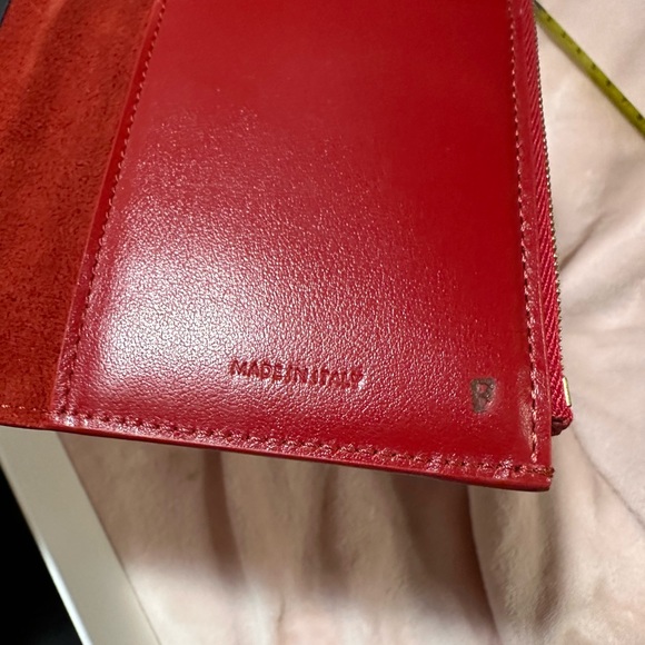 Celine Leather Wallet Crossbody Red Iphone holder - Picture 8 of 15